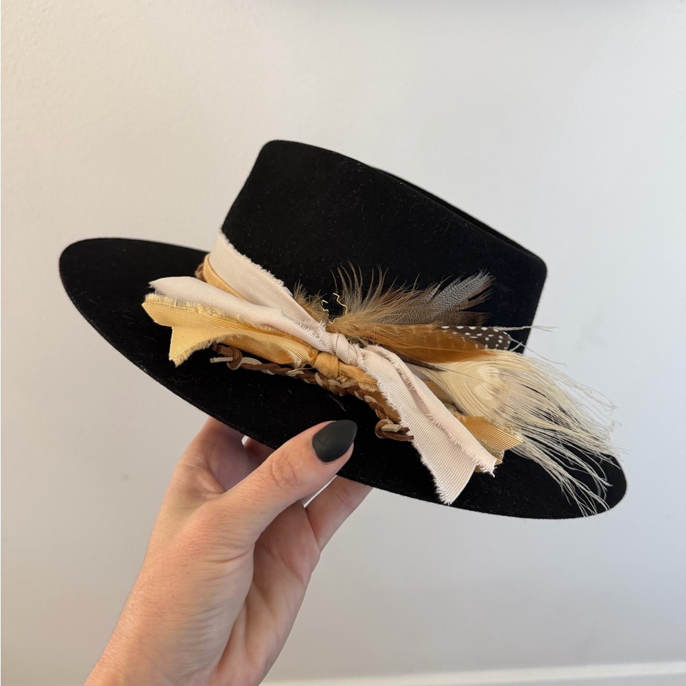 Flea Style Custom Black Felt Hat